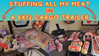 Tiny Trailer Big Tricks: 1.5 Months of Groceries in a 6x12 Cargo Trailer Conversion!