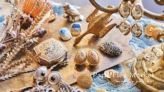 Shopping at Paris flea markets | Antique vintage hunting | Beautiful vintage earrings | Haul