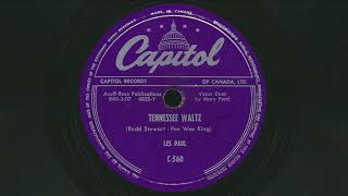 1951 LES PAUL Tennessee Waltz MARY FORD vocals - 78 RPM Record