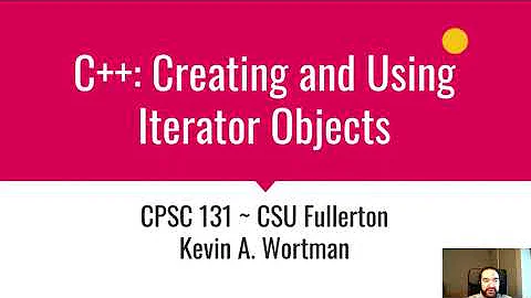 C++: Creating and Using Iterator Objects