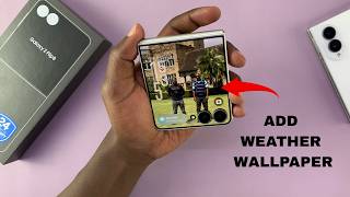 How To Add Weather Wallpaper To Samsung Galaxy Z Flip 8 screenshot 2