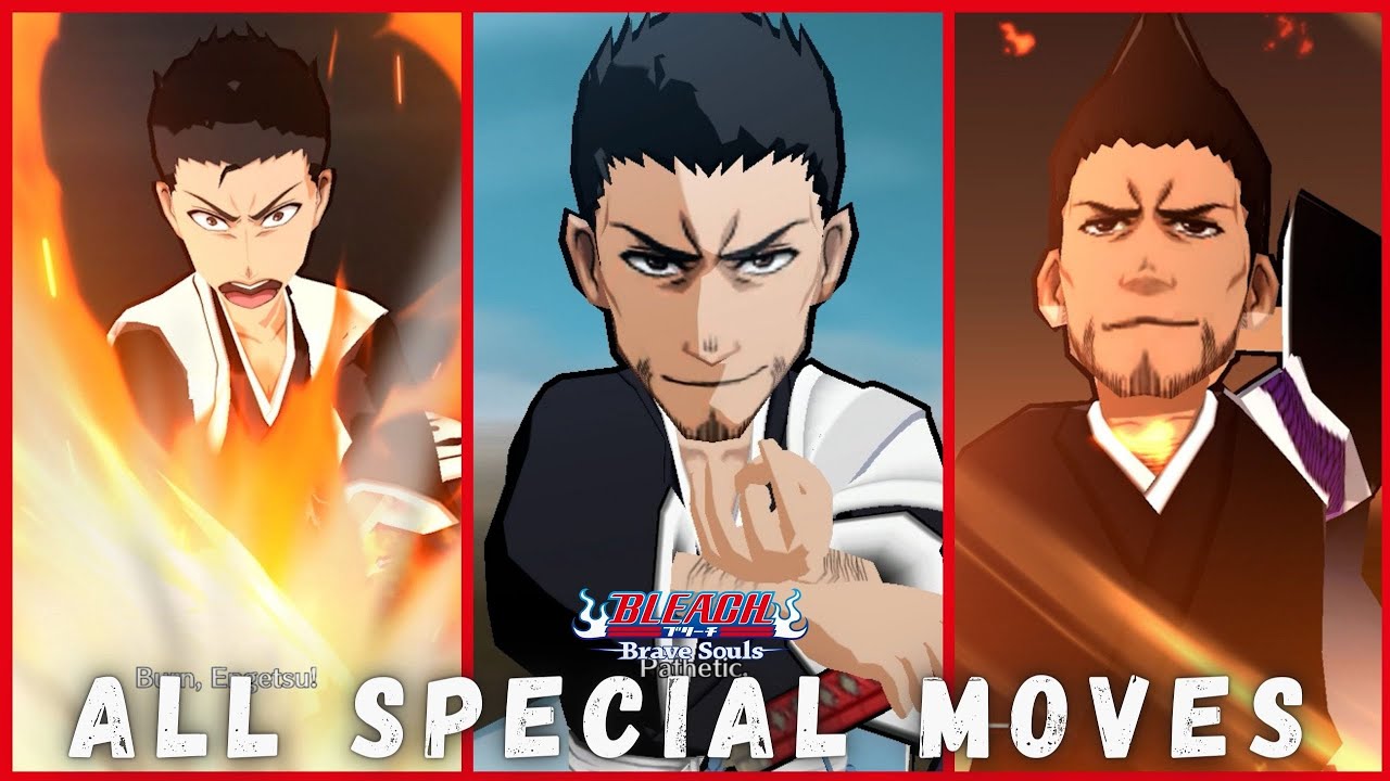 All Isshin Kurosaki Special Moves Bleach Brave Souls YouTube