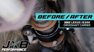Lexus IS300 Driveshaft Flex Before/After Installing JXB Performance Driveshaft Carrier