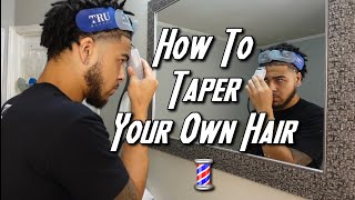 HOW TO CUT YOUR OWN HAIR WITH DREADS 🤑 | SELF-CUT TAPER TUTORIAL 💈