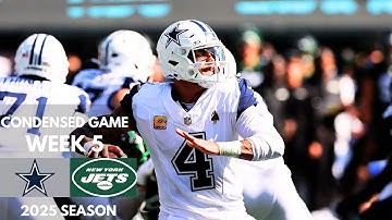 Jets vs Cowboys 2025 Week 5 Condensed Game | NFL Highlights