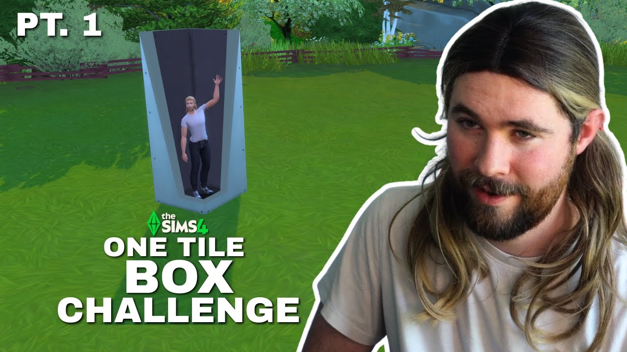 Trying the One Tile Box Challenge in the Sims 4!  (Pt. 1/2)