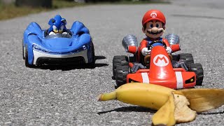 I Made A Real-Life INSANE Mario Kart DEATH Race | Mario VS Sonic