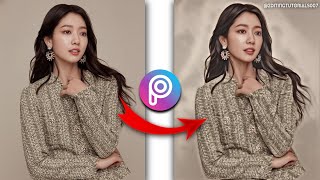 Cartoon Effect || PicsArt Editing Tutorial || Park Shin-hye 😍 #shorts screenshot 1
