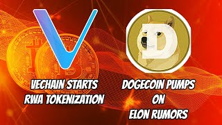 Vechain(VET) starts RWA Tokenization! Dogemon pumps on Elon X rumors