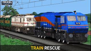 WDP4 Rescues Failed WAP7 Train | Indian Train Simulator | Train Games | Railway | Rail Road Games screenshot 3