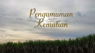pengumuman kematian