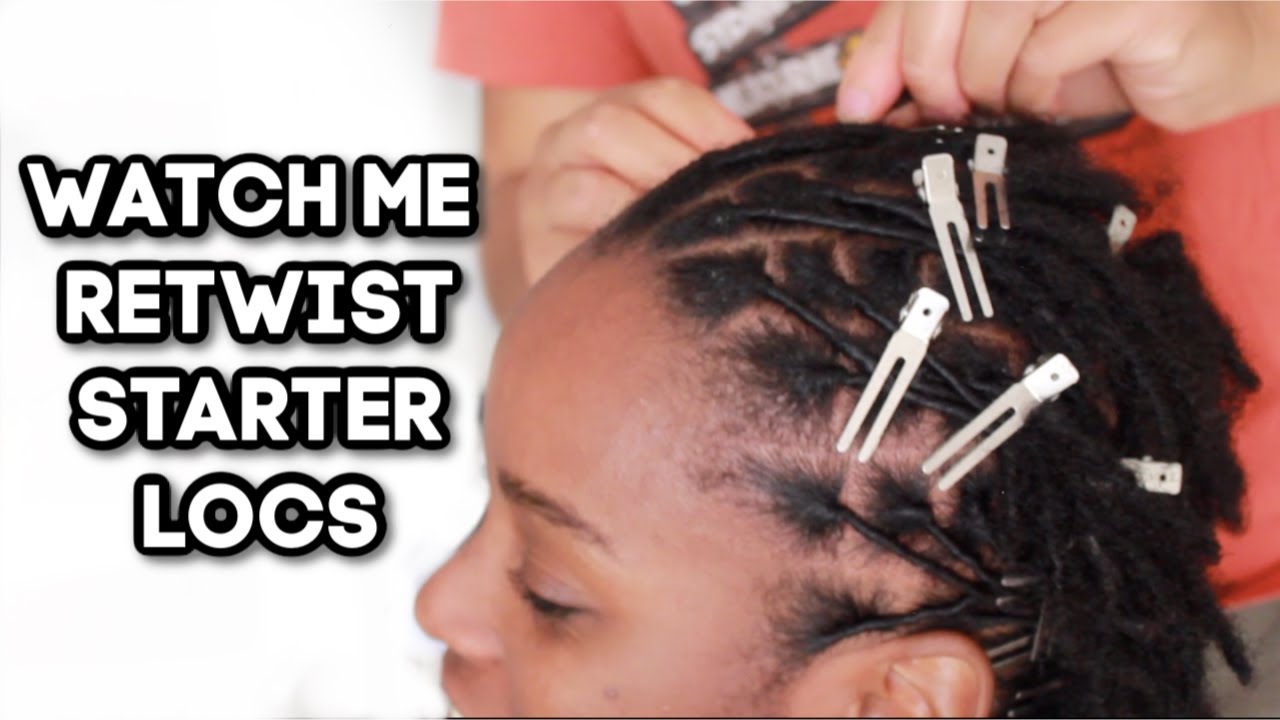 RE-TWISTING STARTER LOCS TIME LASPE