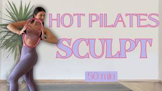 TOTAL BODY PILATES RING BURN | 50 Minute Home Workout