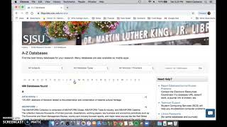 A-Z Database Searching
