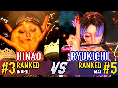 SF6 🤜 HINAO (#3 Ranked Ingrid) vs RYUKICHI (#5 Ranked Mai) 🤛 SF6 High Level Gameplay