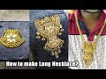 See in the video how I made a long Necklace patta set || How to make long necklace