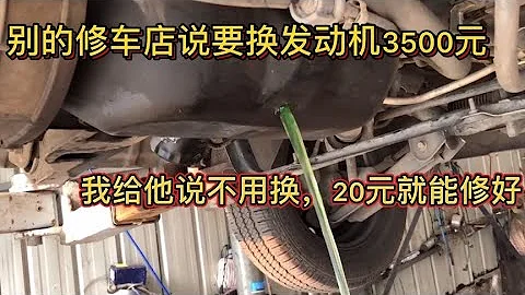 汽車水箱里防凍液全跑機油里了，換髮動機3500元，我20元就能修好 【車二哥說車】 - 天天要聞