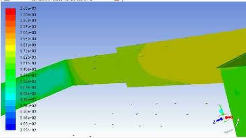 Temperature contour of Pulse Injection Scramjet