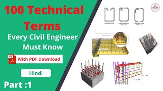 100 Technical Terms for civil engineering Must Know | Part 1| By Civilweb