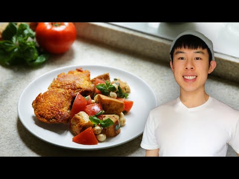 Alvin's Crispy Chicken Thighs and Caprese Bread Salad // Presented by Tasty and Ajinomoto Co., Inc.