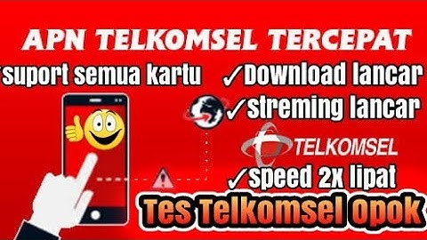 APN TERCEPAT DI DUNIA TES TELKOMSEL OPOK SPEED WUSS