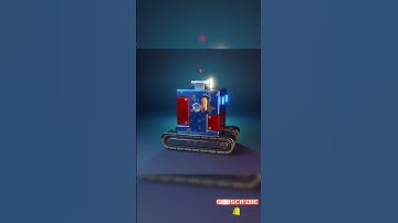 Robot CuteBot || Blender Animation #shorts