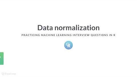 R Tutorial: Data normalization
