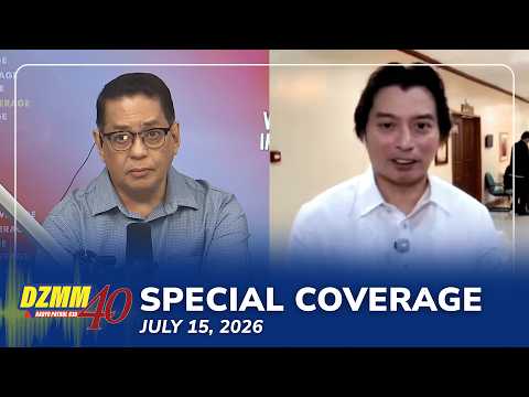 DZMM Special Coverage on VP Sara Duterte's Impeachment trial 5PM-6PM | (15 July 2026)