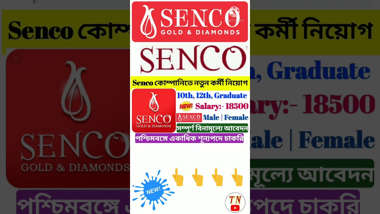 Senco Gold Jobs 2022 || Senco Gold Jobs in Kolkata || Senco Gold Company Jobs