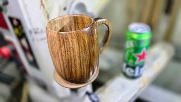 Crafting Elegance: Turning Walnut Wood into Exquisite BEER MUG