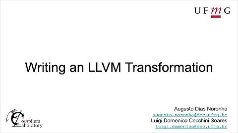 Writing an LLVM Transformation