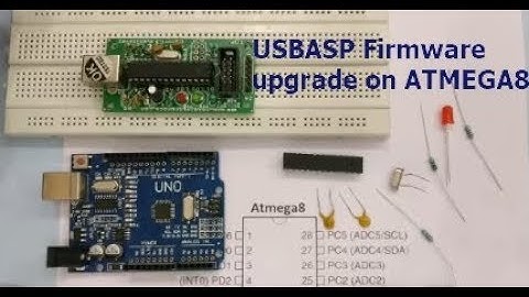Uploading USBASP Firmware on ATMEGA 8 - Barebones