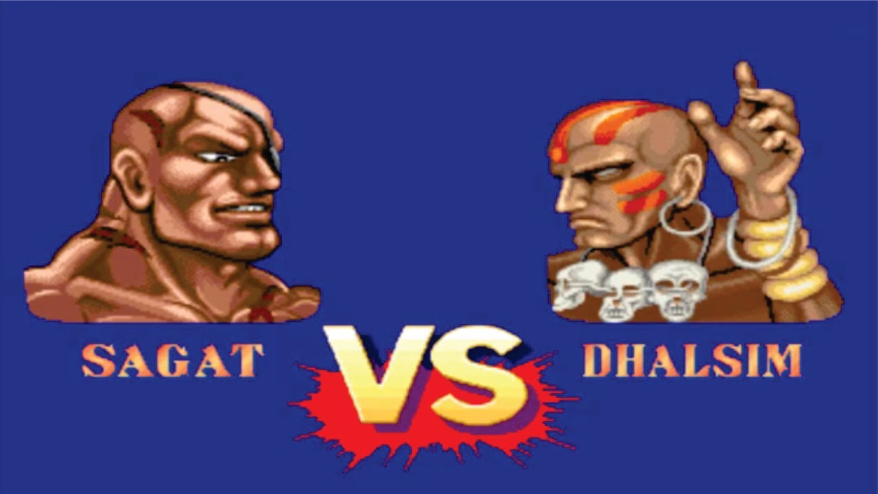 Sagat Vs Dhalsim Street Fighter ll (Hardest) Battle Match (Street Fighter Lovers)