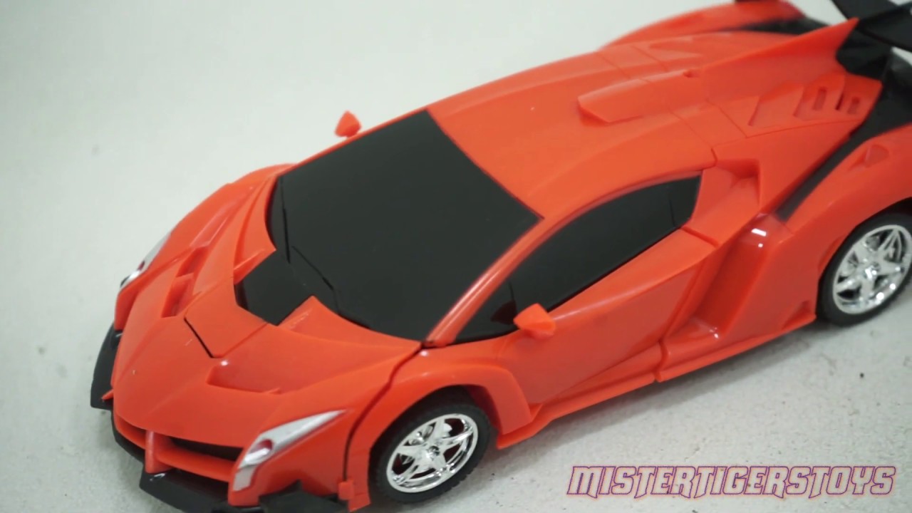 Unboxing Mainan Remote Control lamborghini autobot Transformer - YouTube