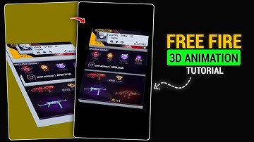 Free Fire Profile 3D Animation Tutorial | Free Fire 3D Animation Edit Whit Prisma 3D