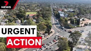 Plans to move Cross Road traffic lights 100m back at SouthEastern Freeway intersection | 7 News