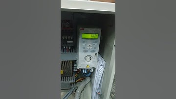Setting motor speed on ABB inverter