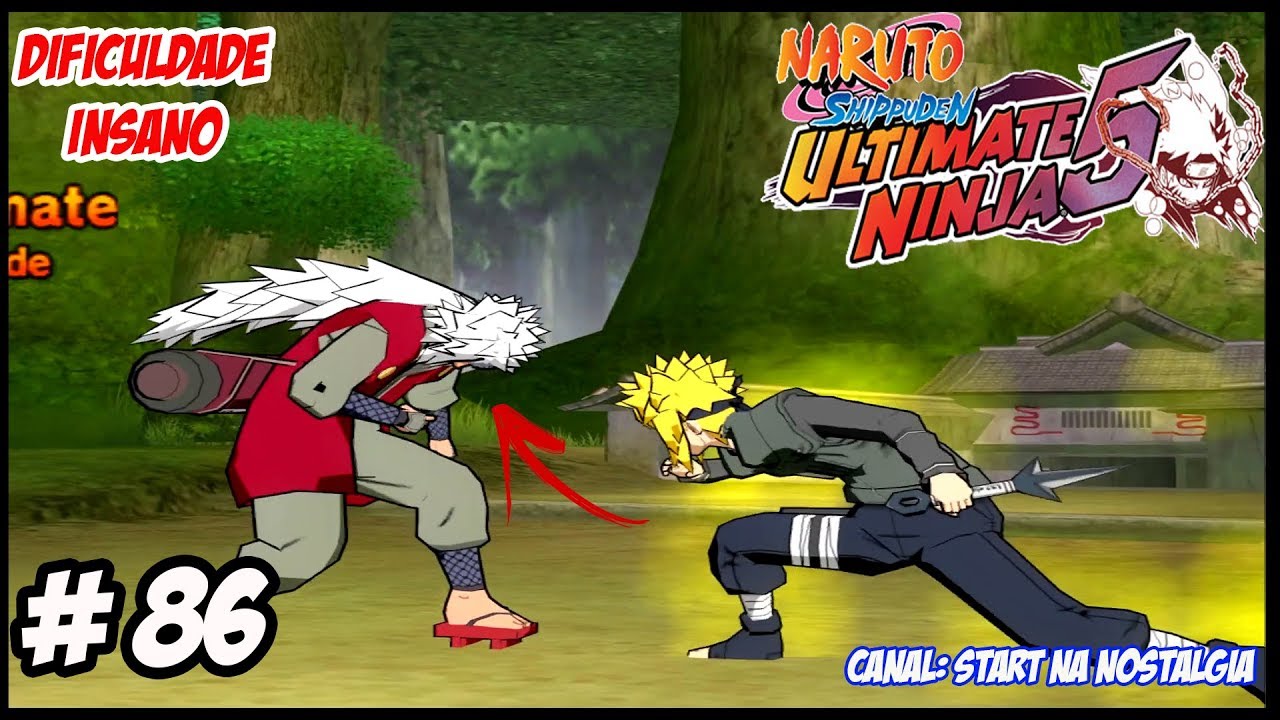 Naruto Shippuden Ultimate Ninja 5 GamePlay#59 PT-BR Hashirama Vs Jirobo  PS2【Full HD 60 FPS】 