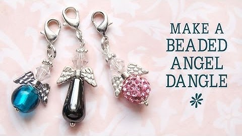 Make a beaded angel charm - jewelry making
