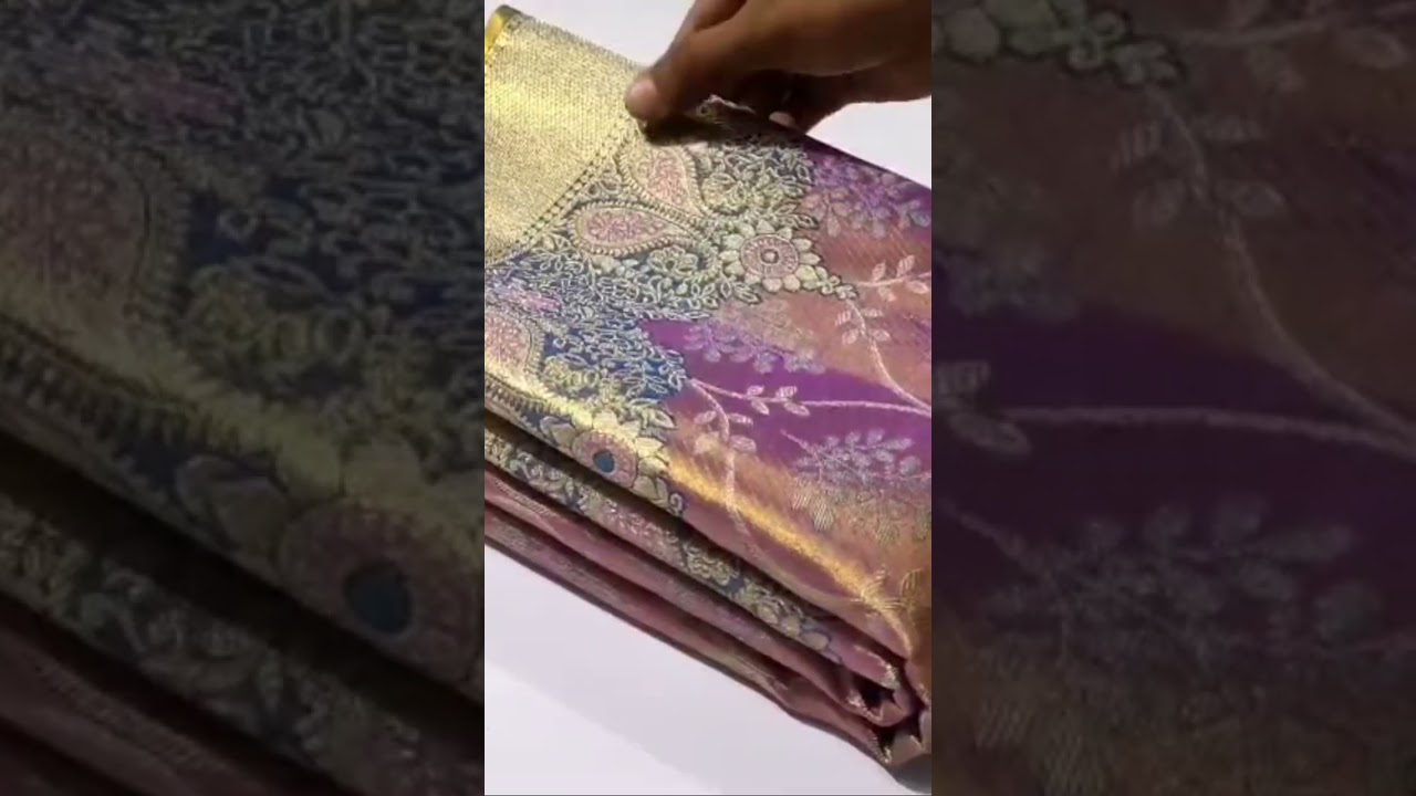 Bridal wear pure Kanchipuram tissue meenakari floral brocade designs 17500/-