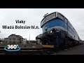 Vlaky Mladá Boleslav hl.n. 28.1.2018 (video 360°) Trains 360 video.