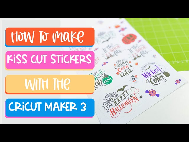 How to Make Sticker Sheets with Cricut - Kiss Cut Stickers 