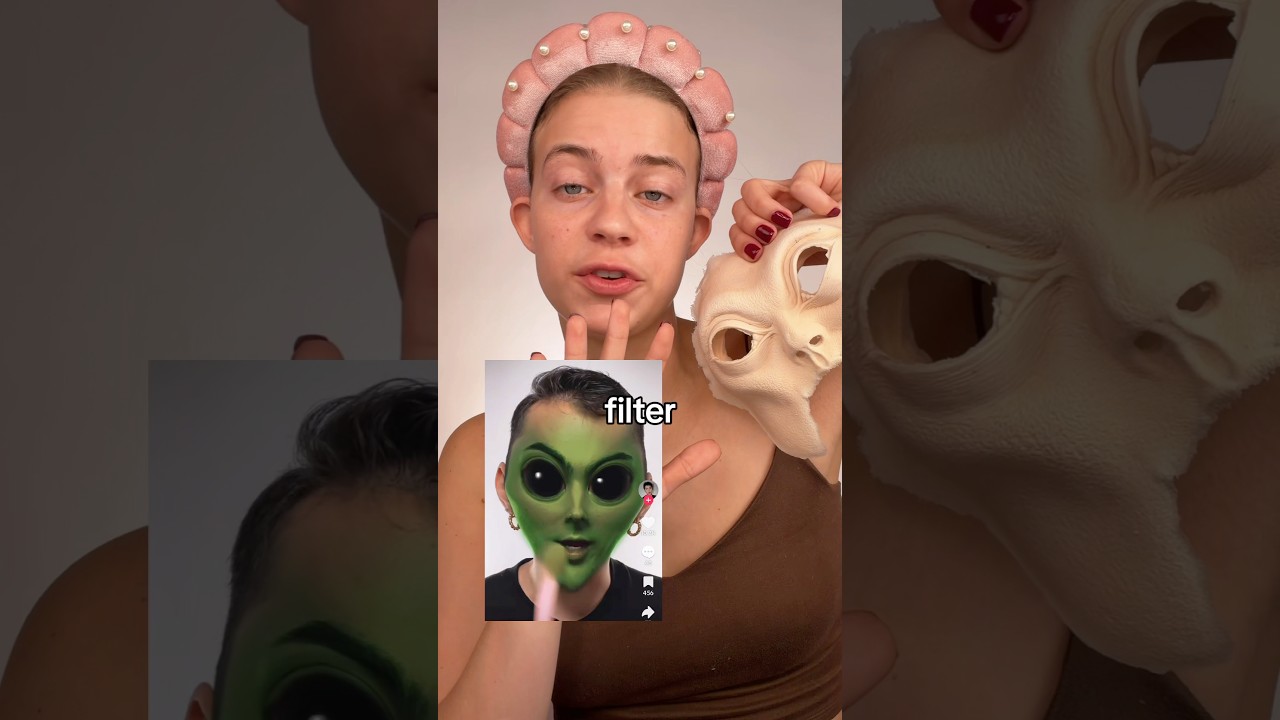 Transforming into an ALIEN using SFX makeup!! 🤭