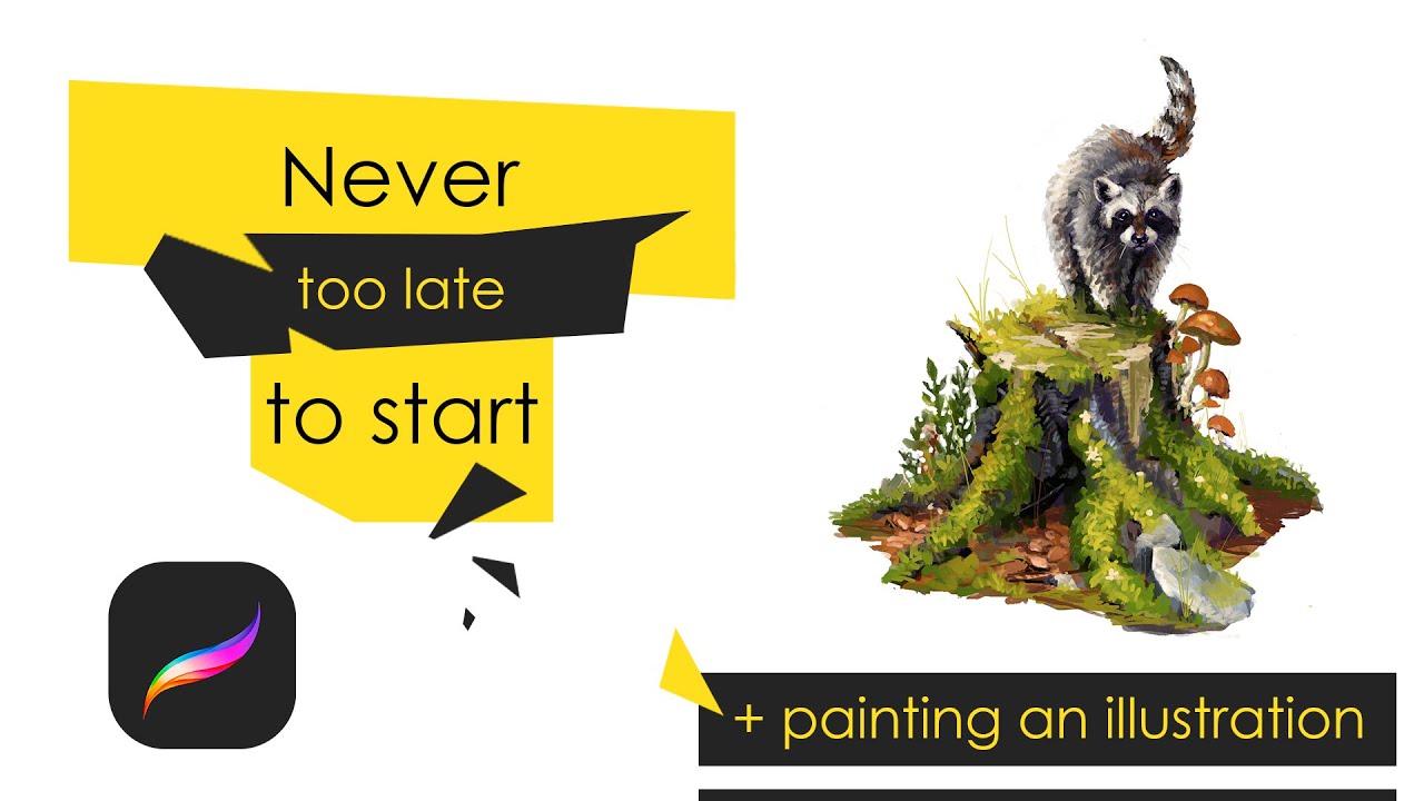 How to Become an Artist in Your 30s. An Exact Plan. Painting a racoon ...