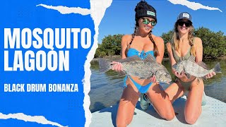 Double Trouble: Girls Reel in a Boatload of Black Drum in Mosquito Lagoon Madness!