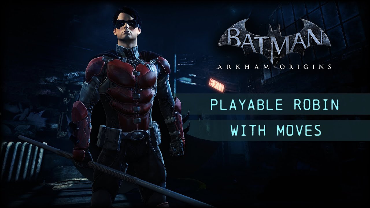 MESH; Batman; Arkham Origins; Playable Robin with Moves - YouTube