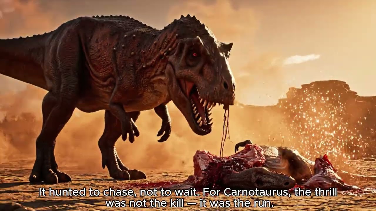 🐂 Daily Dinosaur – Episode 11: Carnotaurus – The Speed Demon of the Cretaceous