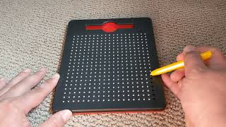 Steel Ball Magnetic Drawing Board. Slowly Filling it One at a Time then Remove All the Balls.