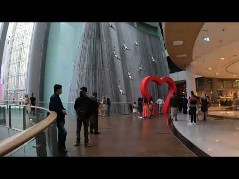 Dubai Mall The world Biggest Mall / Waterfalls inside Mall