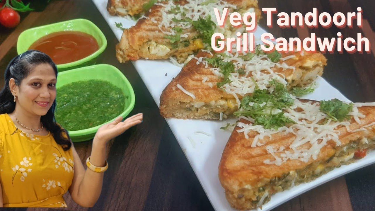 Try This Amazing Recipe Of Veg Tandoori Grill Sandwichवेज तंदूरी ग्रिल सैंडविचEasy recipeBy